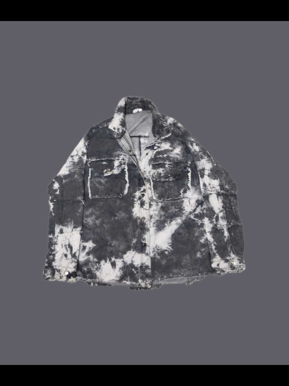 Tie-Dye Black & White Womens Rock & Roll Jacket